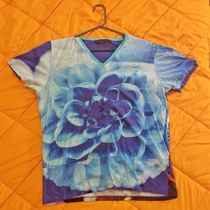 Etro V-Neck Graphic Tee